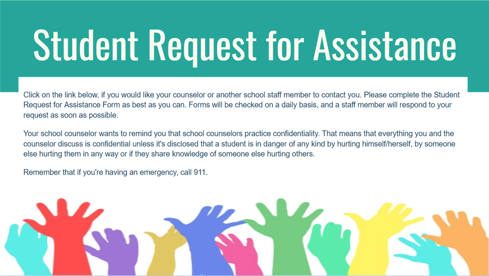  Student Request for Assistance